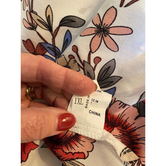 Shein Off the Shoulder Midriff Size XL Blouse Top - Picture 8 of 10